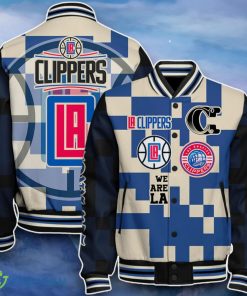 Los Angeles Clippers Baseball Jacket Impressive Choice For Fans Product Photo 1