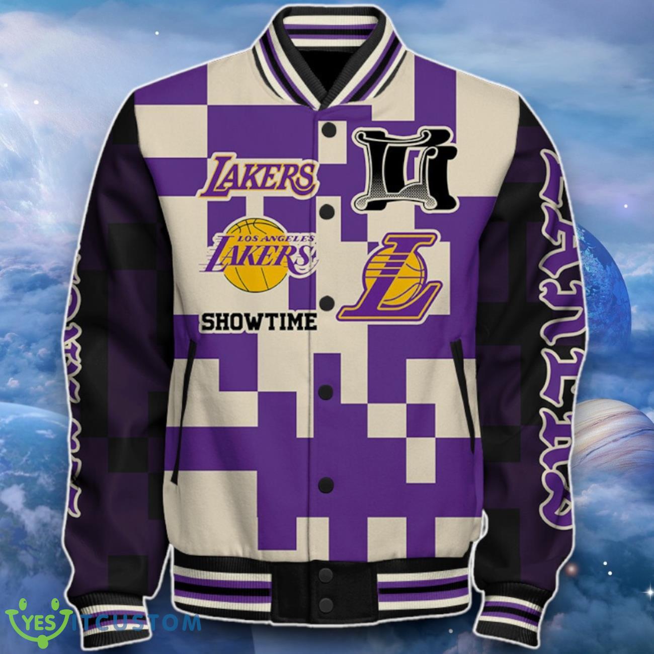 Los Angeles Lakers Baseball Jacket Impressive Choice For Fans 8 Los Angeles Lakers Baseball Jacket Impressive Choice For Fans Product Photo 2