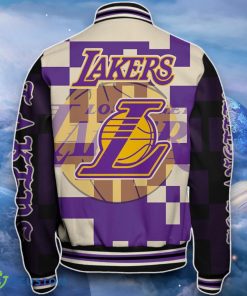 Los Angeles Lakers Baseball Jacket Impressive Choice For Fans 5 Los Angeles Lakers Baseball Jacket Impressive Choice For Fans Product Photo 3
