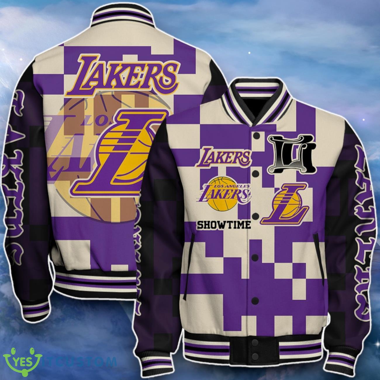 Los Angeles Lakers Baseball Jacket Impressive Choice For Fans 7 Los Angeles Lakers Baseball Jacket Impressive Choice For Fans Product Photo 1