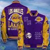 Los Angeles Lakers Baseball Jacket Perfect Choice For Fans Product Photo 1