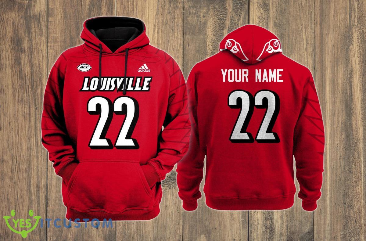 Louisville Cardinals 3D Hoodie Style Gift Custom Name And Number 2 Louisville Cardinals 3D Hoodie Style Gift Custom Name And Number Product Photo 1