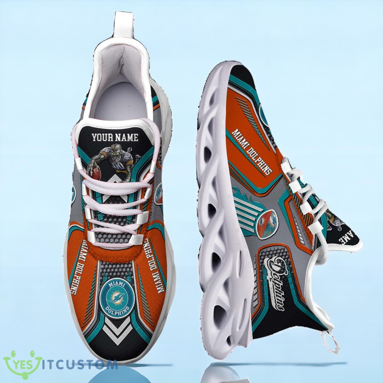 Miami Dolphins NFL Custom Name Max Soul Shoes For Fans 6 Miami Dolphins NFL Custom Name Max Soul Shoes For Fans Product Photo 2