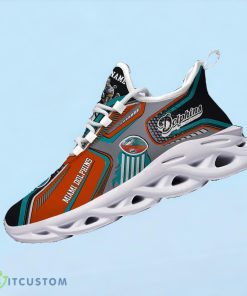 Miami Dolphins NFL Custom Name Max Soul Shoes For Fans Product Photo 1