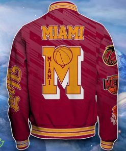 Miami Heat Baseball Jacket Distinctive Design For Fans 5 Miami Heat Baseball Jacket Distinctive Design For Fans Product Photo 3
