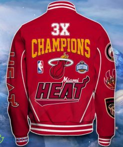 Miami Heat Baseball Jacket Great Design For Fans 5 Miami Heat Baseball Jacket Great Design For Fans Product Photo 3