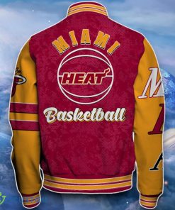 Miami Heat Baseball Jacket Impressive Design For Fans 5 Miami Heat Baseball Jacket Impressive Design For Fans Product Photo 3