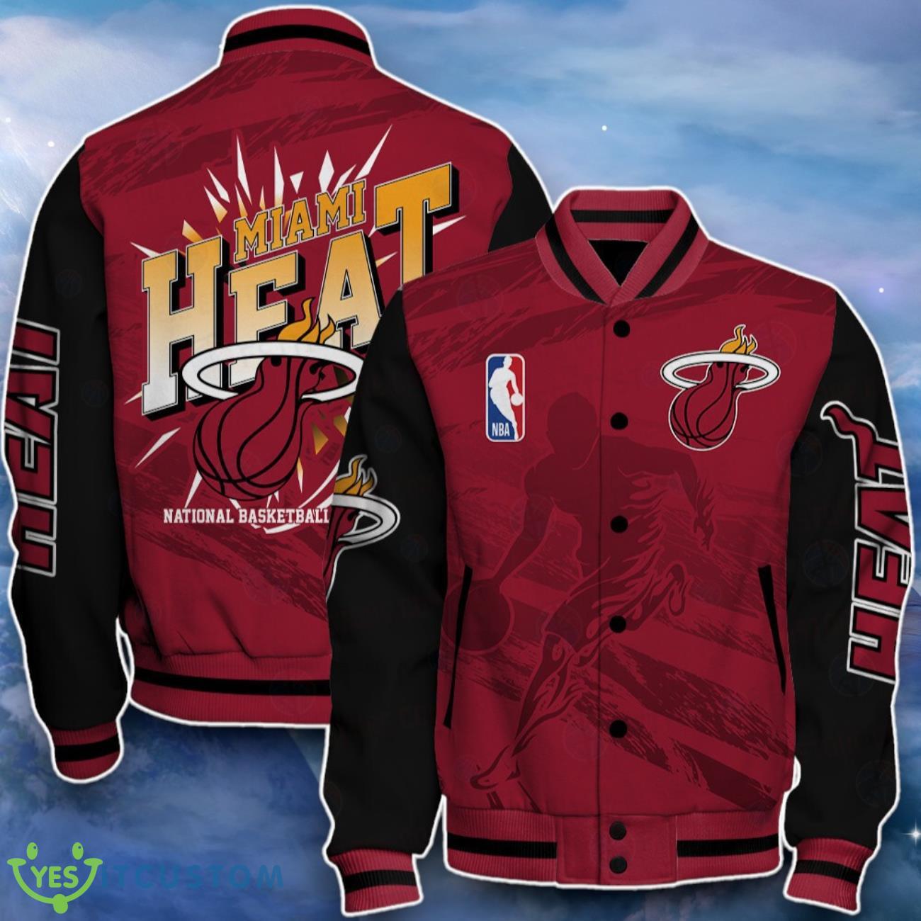 Miami Heat Baseball Jacket Perfect Choice For Fans 7 Miami Heat Baseball Jacket Perfect Choice For Fans Product Photo 1