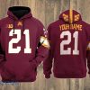 Minnesota Golden Gophers 3D Hoodie Style Gift Custom Name And Number Product Photo 1