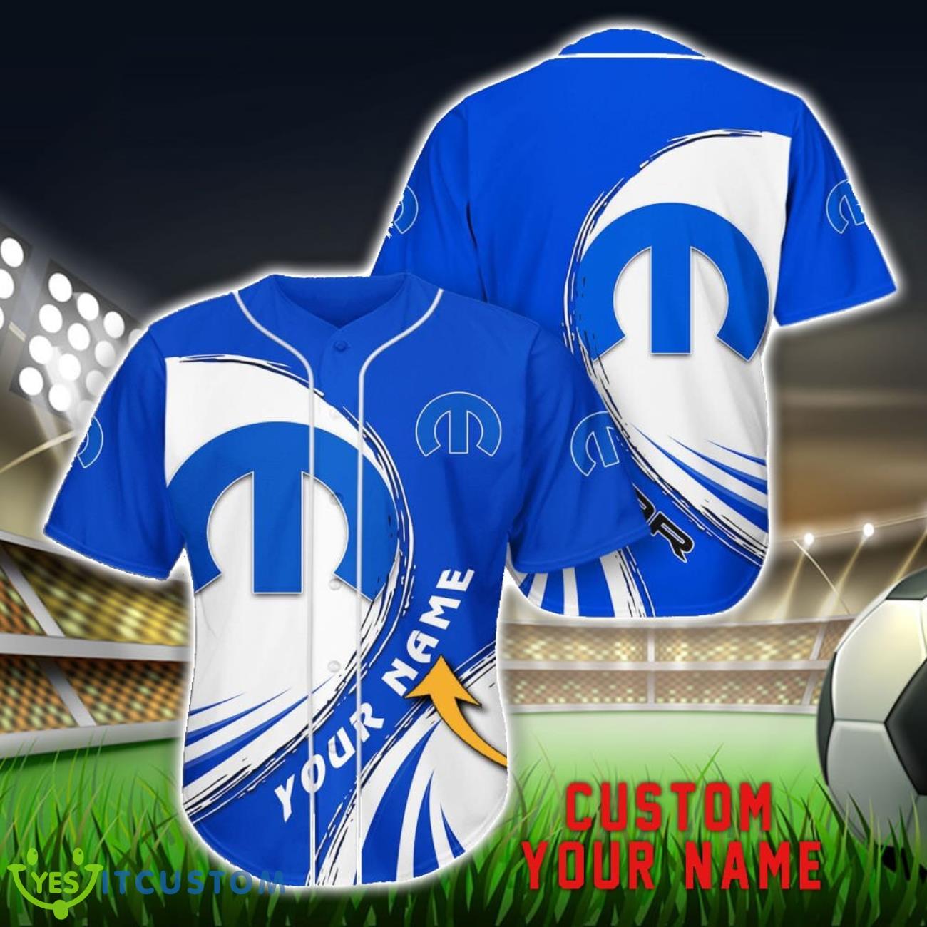 Mopar 3D Baseball Jersey Shirt Personalized Name 3 Mopar 3D Baseball Jersey Shirt Personalized Name Product Photo 1