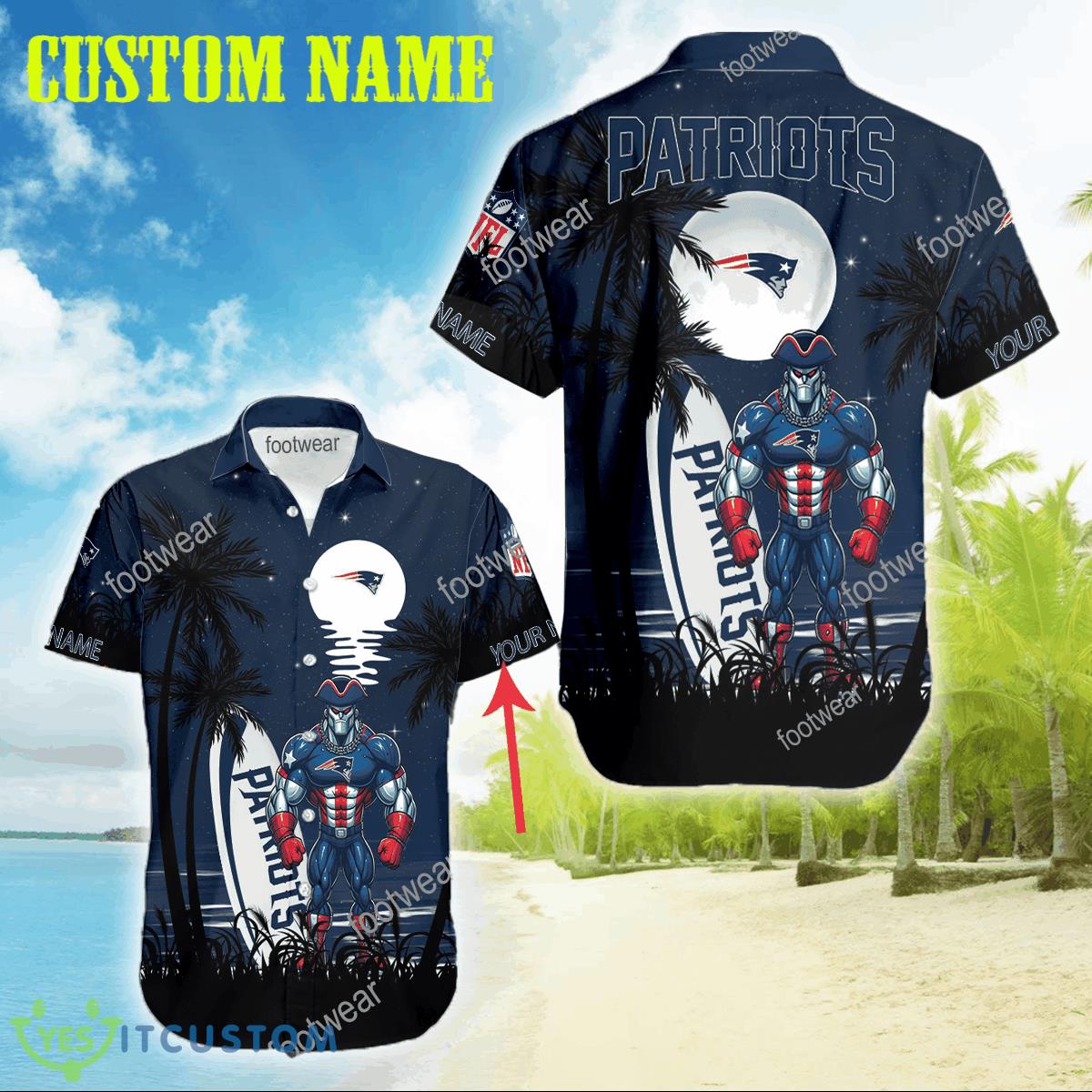 New England Patriots Mascot Tree Limited Edition Logo All Over Print Hawaiian Shirt For Summer Custom Name 2 New England Patriots Mascot Tree Limited Edition Logo All Over Print Hawaiian Shirt For Summer Custom Name - New England Patriots Mascot Tree Limited Edition Logo All Over Print Hawaiian Shirt For Summer Custom Name