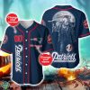 New England Patriots NFL 3D Personalized Name Halloween Baseball Jersey Shirt Product Photo 1