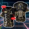 New Orleans Saints NFL 3D Baseball Jersey Shirt Designs For Halloween Custom Name And Number Product Photo 1