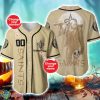 New Orleans Saints NFL 3D Personalized Name Halloween Baseball Jersey Shirt Product Photo 1