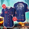 New York Giants NFL 3D Personalized Name Halloween Baseball Jersey Shirt Product Photo 1