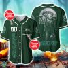 New York Jets NFL 3D Personalized Name Halloween Baseball Jersey Shirt Product Photo 1