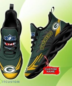 NFL Green Bay Packers Max Soul Sneaker Custom Name Style Gift Shoes Product Photo 2