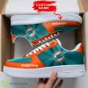 NFL Miami Dolphins Custom Name Air Force 1 Sneakers Limited Sneakers For Fans Product Photo 1