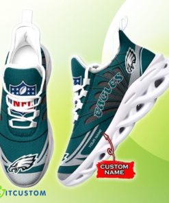NFL Philadelphia Eagles Max Soul Sneaker Custom Name Style Gift Shoes Product Photo 1
