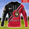Ottawa Senators Custom Name hoodies 3D Printing For Fans Product Photo 1