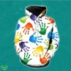 Painted Hand 3D Hoodie Style Gift For Men And Women Product Photo 1
