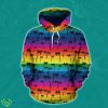Palm Tree Rainbow Themed 3D Hoodie Style Gift For Men And Women Product Photo 1