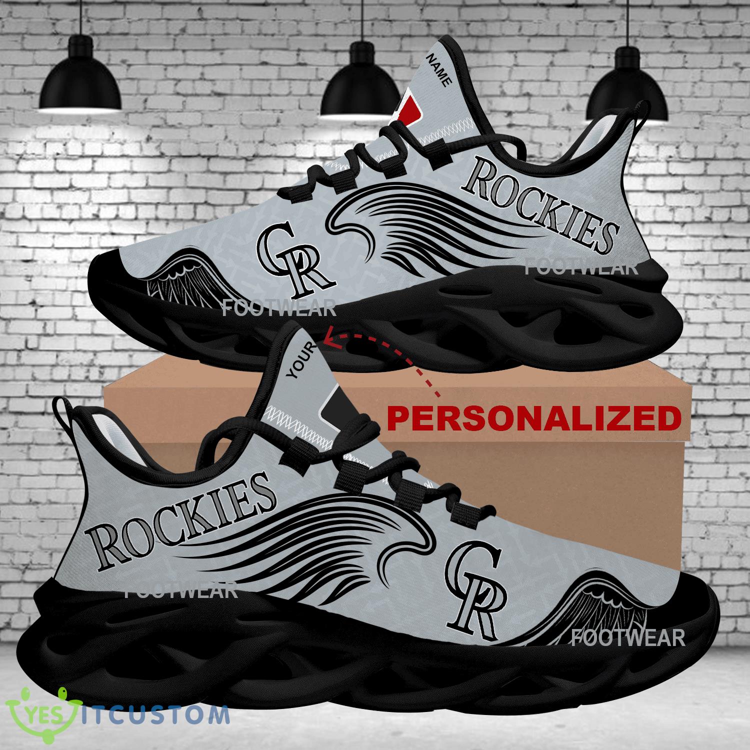 Personalized Colorado Rockies New Wings Arrow Pattern Max Soul Shoes Chunky Sneaker Imprint 6 Personalized Colorado Rockies New Wings Arrow Pattern Max Soul Shoes Chunky Sneaker Imprint - MLB Colorado Rockies New Wings Arrow Pattern Max Soul Shoes Photo 2