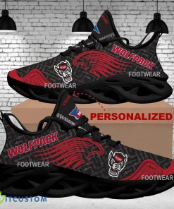Personalized NC State Wolfpack New Wings Arrow Pattern Max Soul Shoes Chunky Sneaker Emblem - NCAA NC State Wolfpack New Wings Arrow Pattern Max Soul Shoes Photo 2