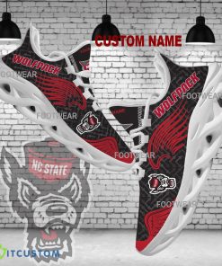 Personalized NC State Wolfpack New Wings Arrow Pattern Max Soul Shoes Chunky Sneaker Emblem - NCAA NC State Wolfpack New Wings Arrow Pattern Max Soul Shoes Photo 1