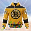 Personalized NHL Boston Bruins Personalized Unisex Kits Hockey Fights Against Autism Hoodie 3D All Over Print Classic Style Best Gift Product Photo 1