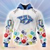 Personalized NHL Nashville Predators Special Autism Awareness Design Hoodie 3D All Over Print Classic Style Best Gift Product Photo 1