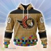 Personalized NHL Ottawa Senators Personalized Unisex Kits Hockey Fights Against Autism Hoodie 3D All Over Print Classic Style Best Gift Product Photo 1