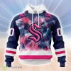 Personalized NHL Seattle Kraken Special Pink October Fight Breast Cancer Hoodie 3D All Over Print Classic Style Best Gift Product Photo 1