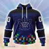 Personalized NHL Toronto Maple Leafs Personalized Unisex Kits Hockey Fights Against Autism Hoodie 3D All Over Print Classic Style Best Gift Product Photo 1
