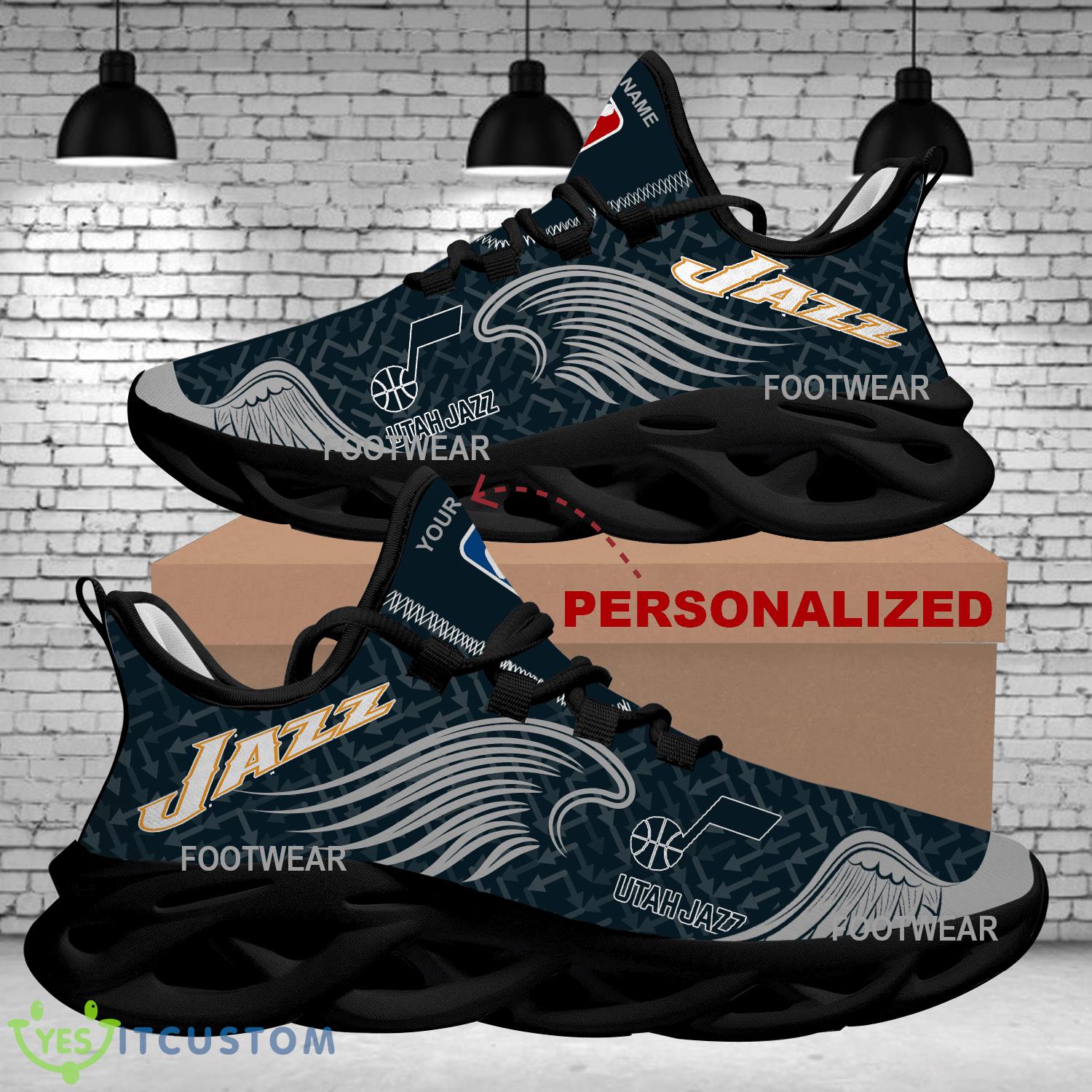Personalized Utah Jazz New Wings Arrow Pattern Max Soul Shoes Sport Sneaker Impression 6 Personalized Utah Jazz New Wings Arrow Pattern Max Soul Shoes Sport Sneaker Impression - NBA Utah Jazz New Wings Arrow Pattern Max Soul Shoes Photo 2