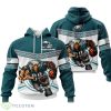Philadelphia Eagles Mascot Sport Team 3D Hoodie Zip Hoodie Custom Name For Men And Women Product Photo 1