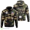 Pittsburgh Steelers Personalized Name And Number Hoodie Camo Style For Fans Product Photo 1