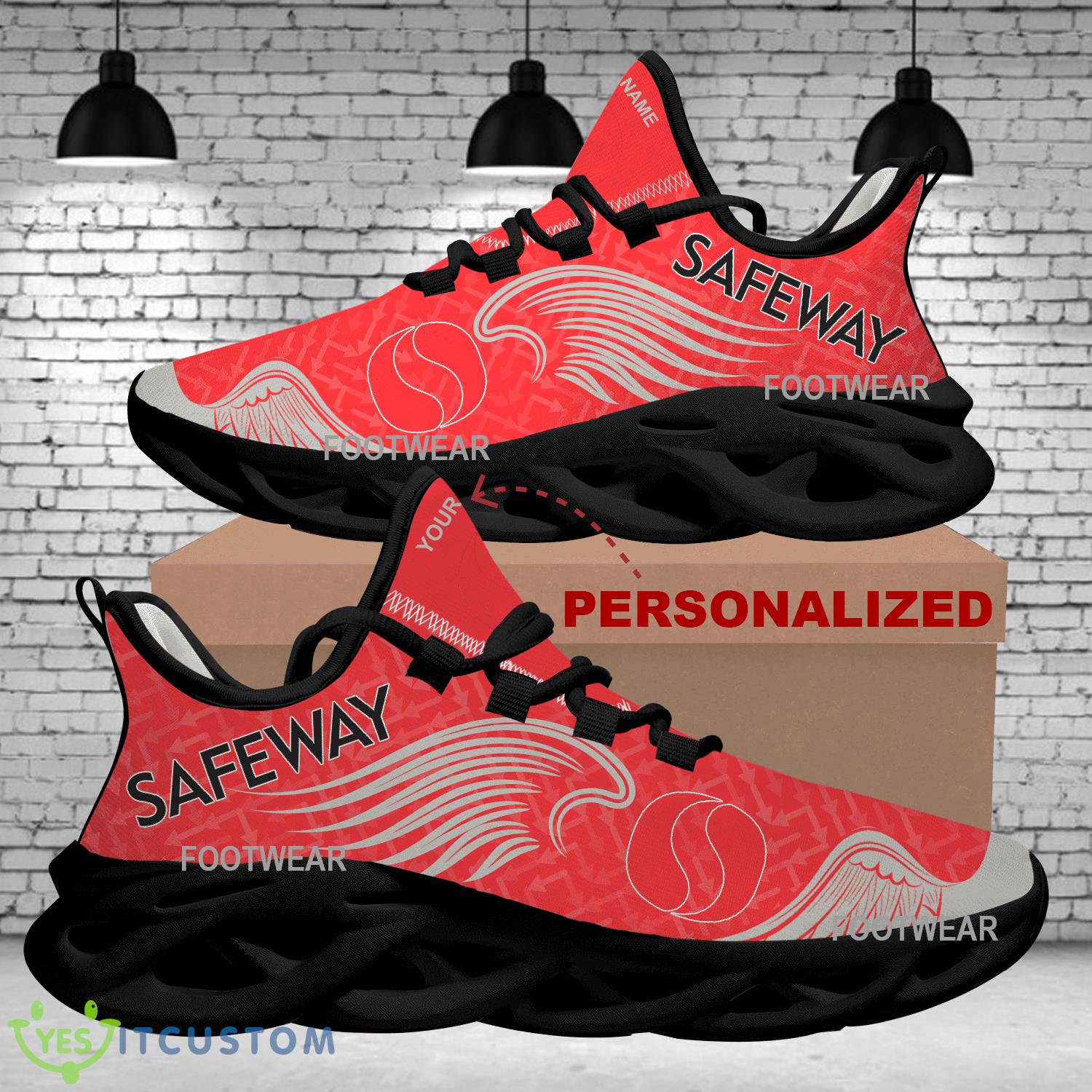 Safeway Brand Logo Wings Pattern Max Soul Shoes Personalized Craftsmanship Chunky Sneaker 6 Safeway Brand Logo Wings Pattern Max Soul Shoes Personalized Craftsmanship Chunky Sneaker - safeway Brand Logo New Wings Pattern Max Soul Shoes Custom Name Photo 2