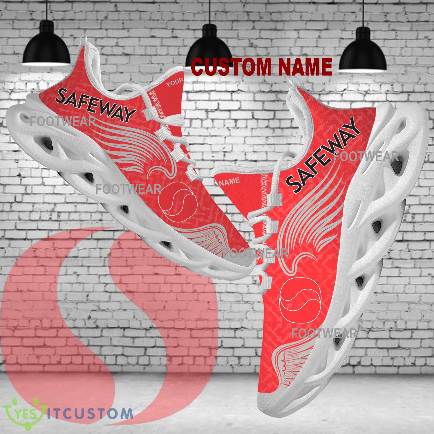 Safeway Brand Logo Wings Pattern Max Soul Shoes Personalized Craftsmanship Chunky Sneaker 5 Safeway Brand Logo Wings Pattern Max Soul Shoes Personalized Craftsmanship Chunky Sneaker - safeway Brand Logo New Wings Pattern Max Soul Shoes Custom Name Photo 1
