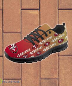 San Francisco 49ers Sneakers Repeat Print Logo Best Gift Product Photo 2