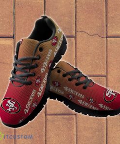 San Francisco 49ers Sneakers Repeat Print Logo Best Gift Product Photo 1
