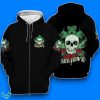 Skull Cross Zip 3D Hoodie Impressive Gift Product Photo 1