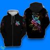 Skull Don’T Be A Lady Be A Legend Zip 3D Hoodie Impressive Gift Product Photo 1