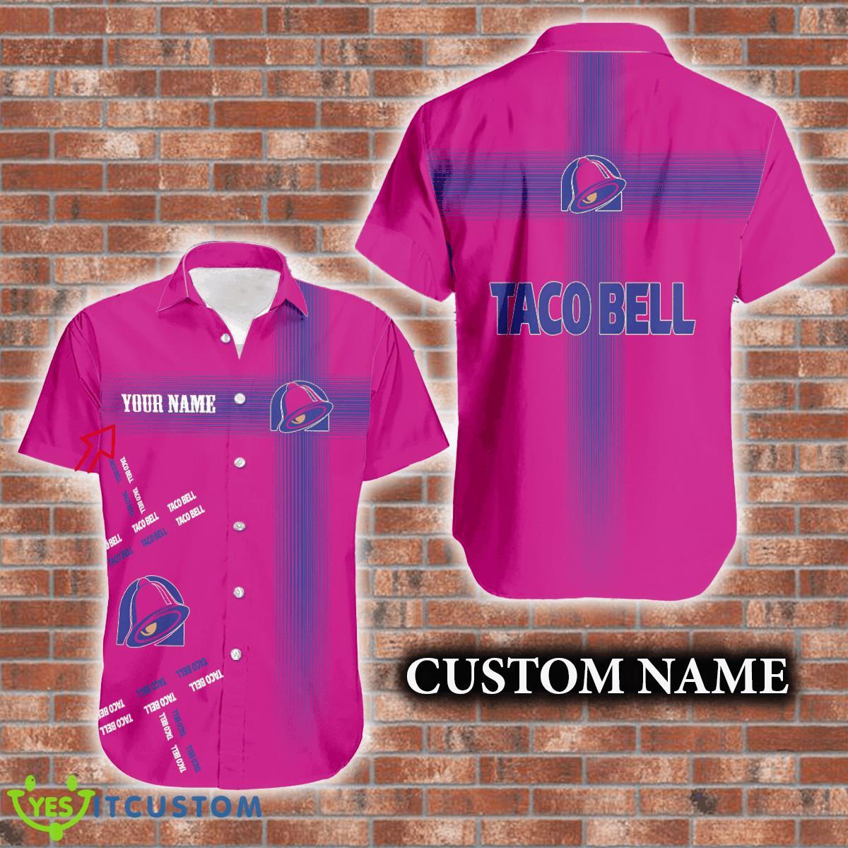 Taco Bell Logo Brand Hawaiian Shirt For Men Women Beach Summer Custom Name 2 Taco Bell Logo Brand Hawaiian Shirt For Men Women Beach Summer Custom Name - Taco Bell Logo Brand Hawaiian Shirt For Men Women Beach Summer Custom Name