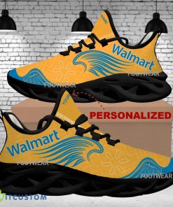 WALMART Brand Logo Wings Pattern Max Soul Shoes Personalized Runners Chunky Sneaker - WALMART Brand Logo New Wings Pattern Max Soul Shoes Custom Name Photo 2