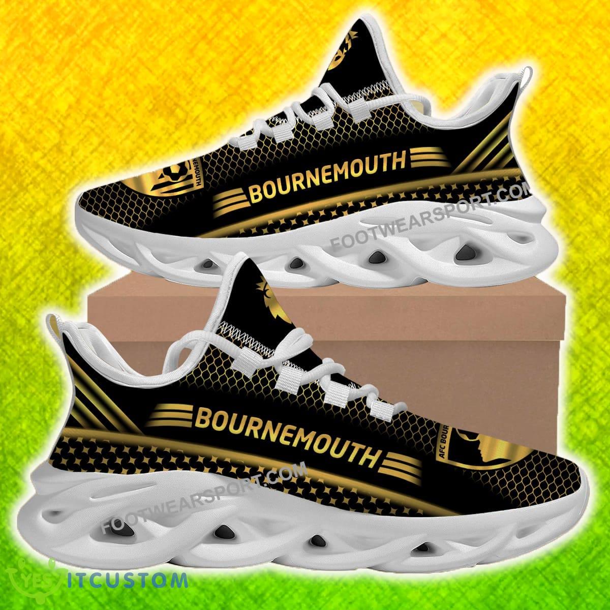 AFC Bournemouth Max Soul Shoes Gold Color All Over Print For Fans Gift Sneakers 3 AFC Bournemouth Max Soul Shoes Gold Color All Over Print For Fans Gift Sneakers - AFC Bournemouth Max Soul Shoes Gold Color All Over Print For Fans Gift Sneakers