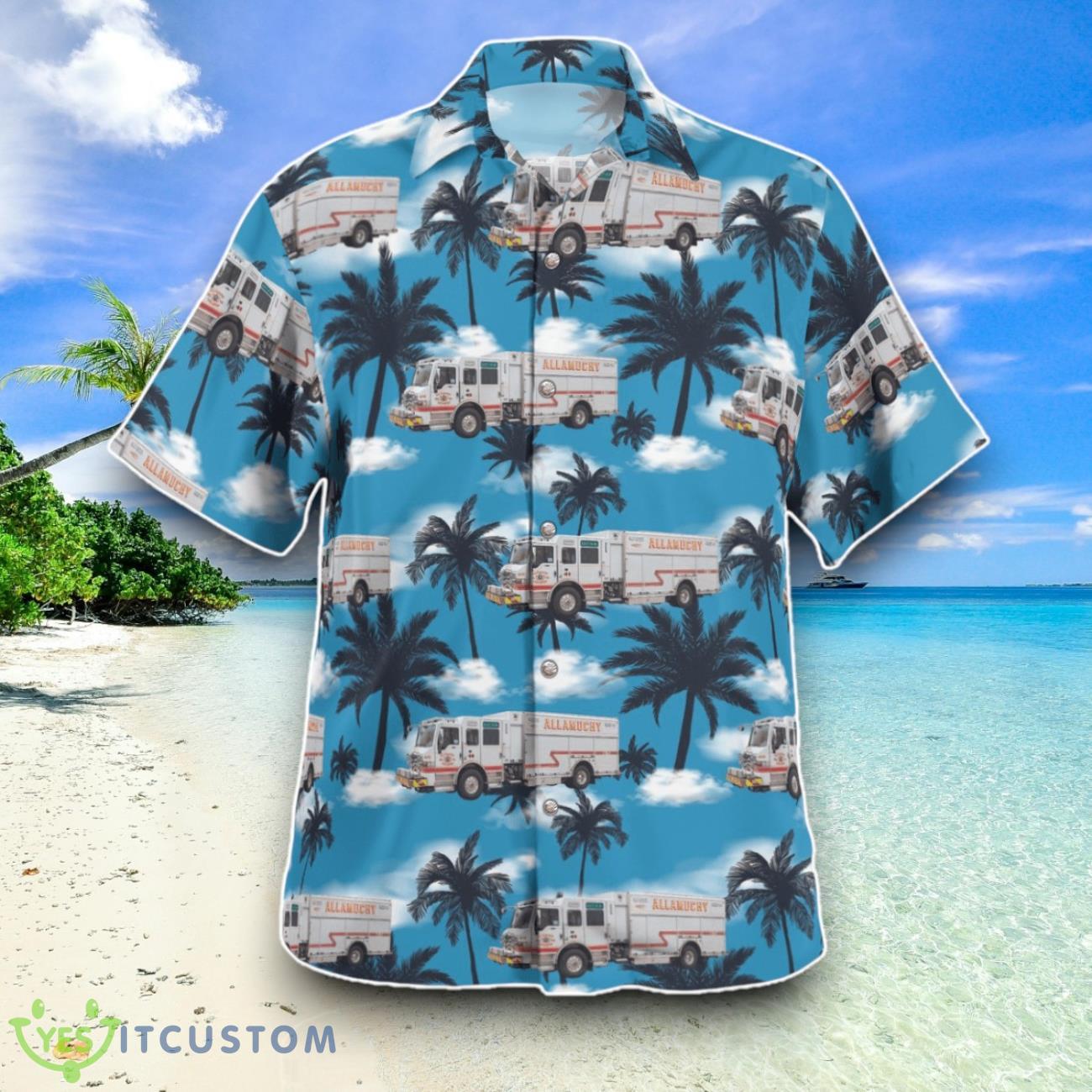 Allamuchy, New Jersey, Allamuchy Township - Rescue Hawaiian Shirt Special Edition Aloha Shirt 5 Allamuchy, New Jersey, Allamuchy Township - Rescue Hawaiian Shirt Special Edition Aloha Shirt Product Photo 2