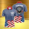 American Flag Patriotic Darts Men Polo Shirt Eagle Stars Pattern Product Photo 1