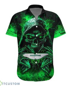 Aston-Martin Hawaiian Shirt Skull Design Custom Name For Men Women Aloha Gifts Product Photo 2