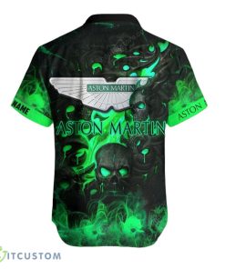 Aston-Martin Hawaiian Shirt Skull Design Custom Name For Men Women Aloha Gifts Product Photo 3
